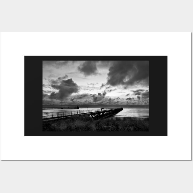 December Daybreak in Northumberland (B&W) Wall Art by Violaman